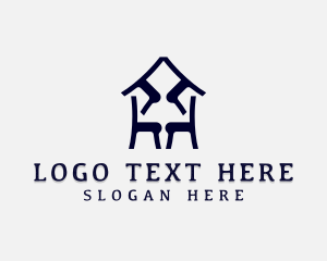 Home Staging - Chair Furnishing Upholsterer logo design