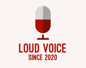 Red Wine Microphone Podcast logo design