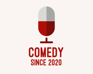 Pub - Red Wine Microphone Podcast logo design