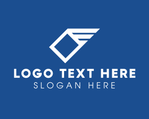 Wing - Package Express Delivery logo design