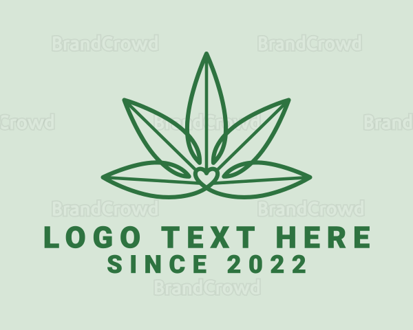 Natural Cannabis Heart Logo
