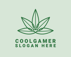 Natural Cannabis Heart Logo