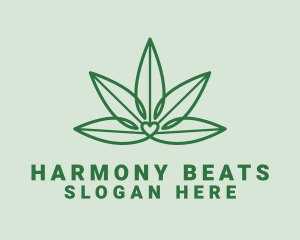 Natural Cannabis Heart Logo