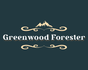 Outdoor Mountain Forest logo design