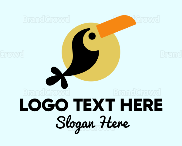 Tropical Toucan Bird Logo