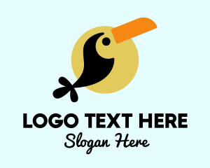 Hornbill - Tropical Toucan Bird logo design