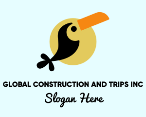 Travel - Tropical Toucan Bird logo design