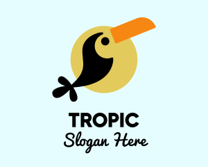 Tropical Toucan Bird logo design