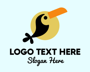 Birdie - Tropical Toucan Bird logo design