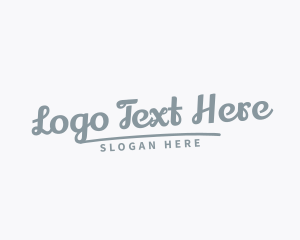 Typography - Generic Urban Script logo design