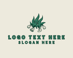 Pothead - Cannabis Leaf Dispensary logo design