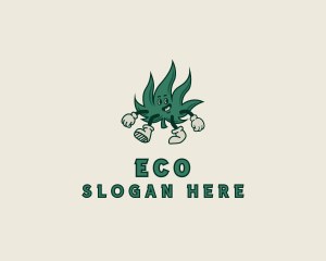 Weed Shop - Cannabis Leaf Dispensary logo design