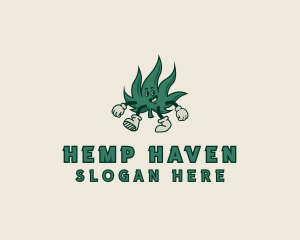 Cannabis Leaf Dispensary logo design