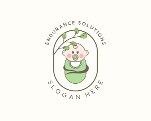 Child Baby Cocoon logo design