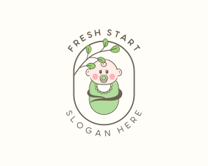 Young - Child Baby Cocoon logo design