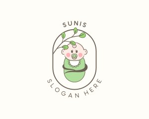 Child Baby Cocoon logo design