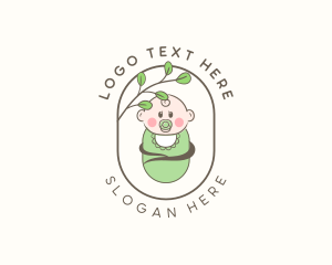 Baby - Cute Baby Cocoon logo design