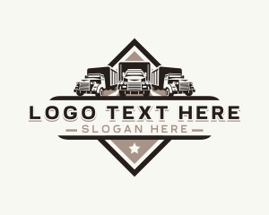 Courier - Truck Logistics Courier logo design
