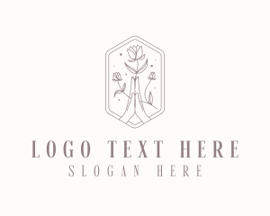 Skincare - Florist Rose Salon logo design