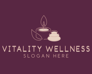 Candle Wellness Spa logo design