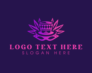Theater - Hat Mardi Gras Festival logo design