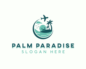 Tropical Island Travel logo design