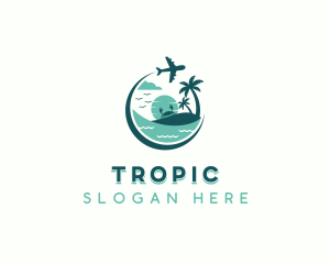 Tropical Island Travel logo design