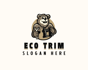 Binocular Bear Camper Logo