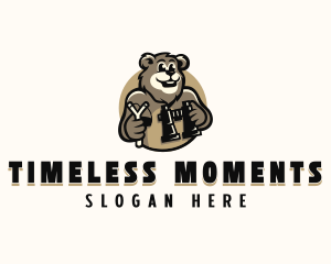 Binocular Bear Camper Logo