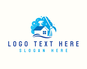 Utility - Home Sanitation Cleaning logo design