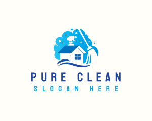 Home Sanitation Cleaning logo design