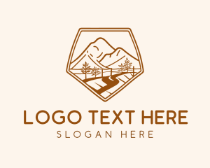 Wilderness - Mountain Road Travel logo design