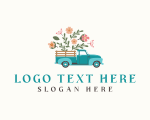 Floral - Floral Farm Truck logo design