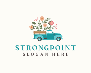 Horticulture - Floral Farm Truck logo design