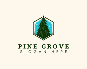 Pine - Eco Pine Tree logo design