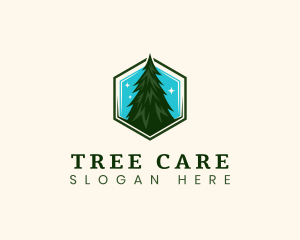 Eco Pine Tree logo design