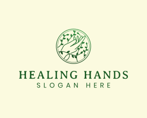 Natural Hand Vine logo design