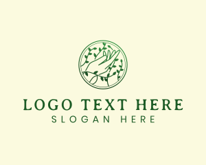Skincare - Natural Hand Vine logo design
