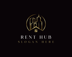 Rent - Building House Property logo design