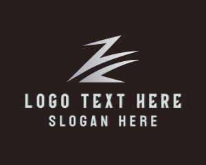 Swoosh Tech Letter Z Logo
