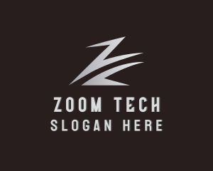 Swoosh Tech Letter Z logo design