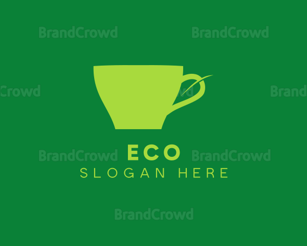 Leaf Tea Cup Logo