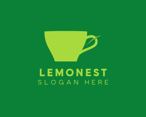 Leaf Tea Cup Logo