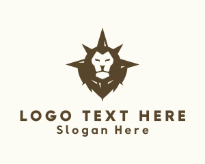 Safari - Wild Lion Compass logo design