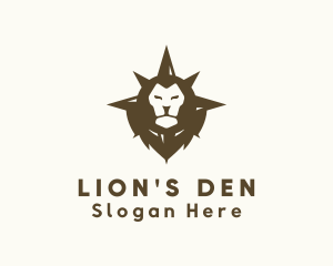 Wild Lion Compass logo design