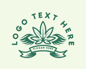 Marijuana Herb Plant Logo