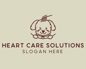 Puppy Dog Grooming logo design