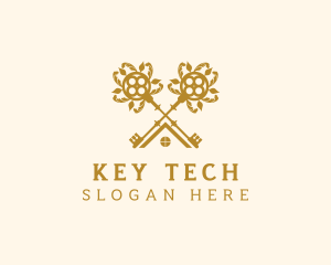 Floral Keys Property logo design