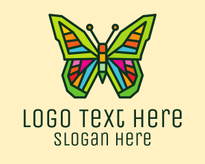 Metamorphosis - Colorful Butterfly Garden logo design