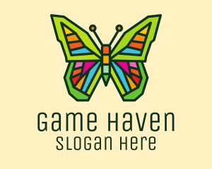 Colorful Butterfly Garden Logo